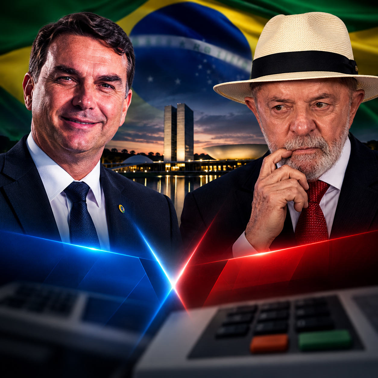 Datafolha: Lula tem 40% e Flávio Bolsonaro 36% na reta final da eleição presidencial