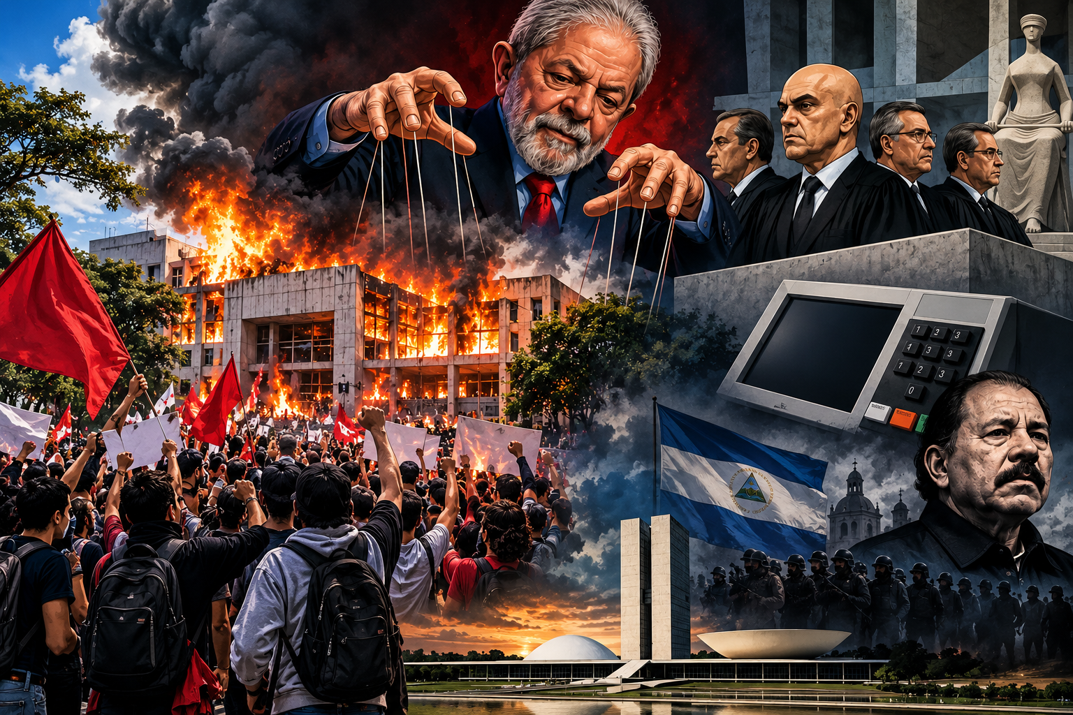 O modelo Ortega pode se repetir no Brasil? Lula, STF e os limites do poder entram no centro do debate