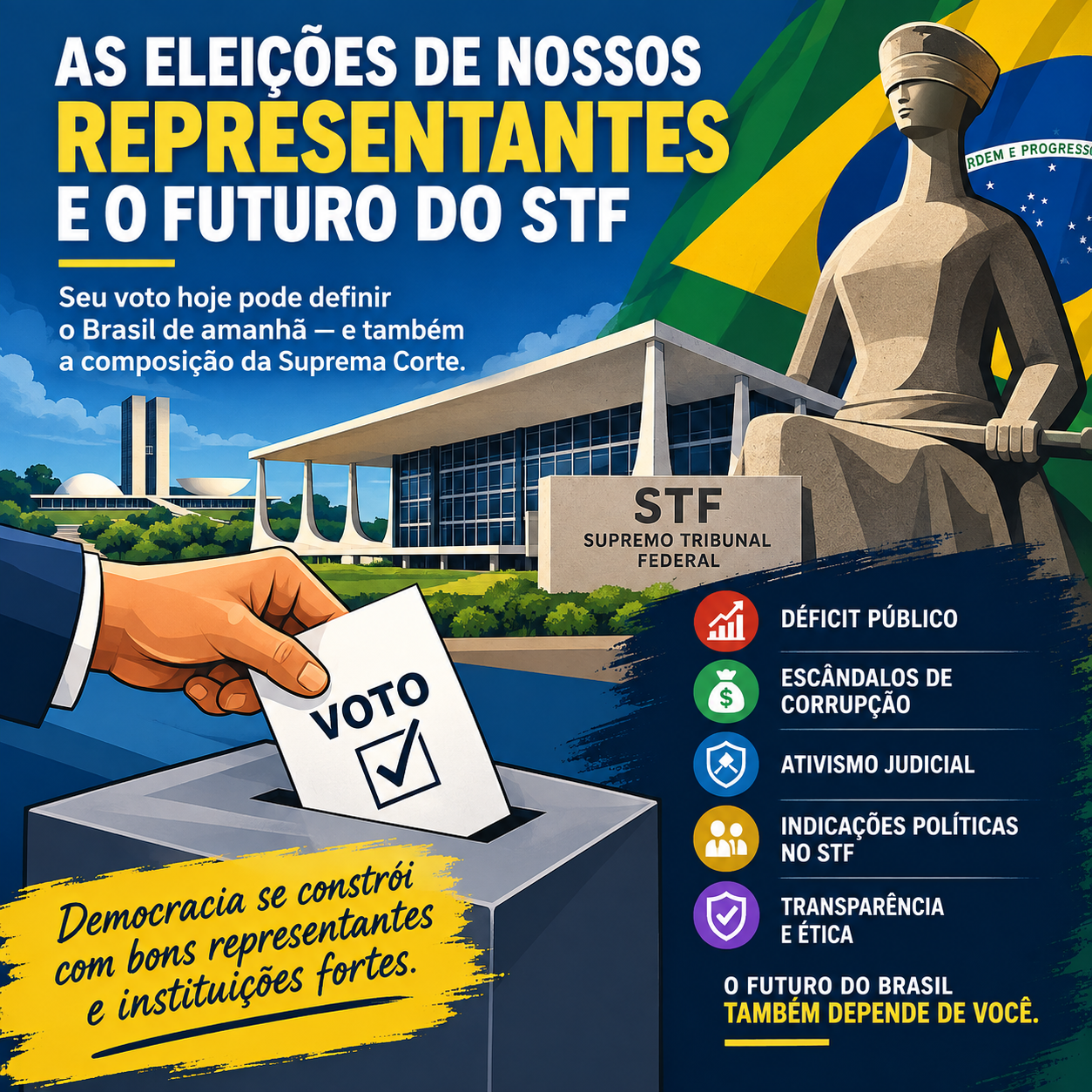 As eleições de nossos representantes e o futuro do STF.