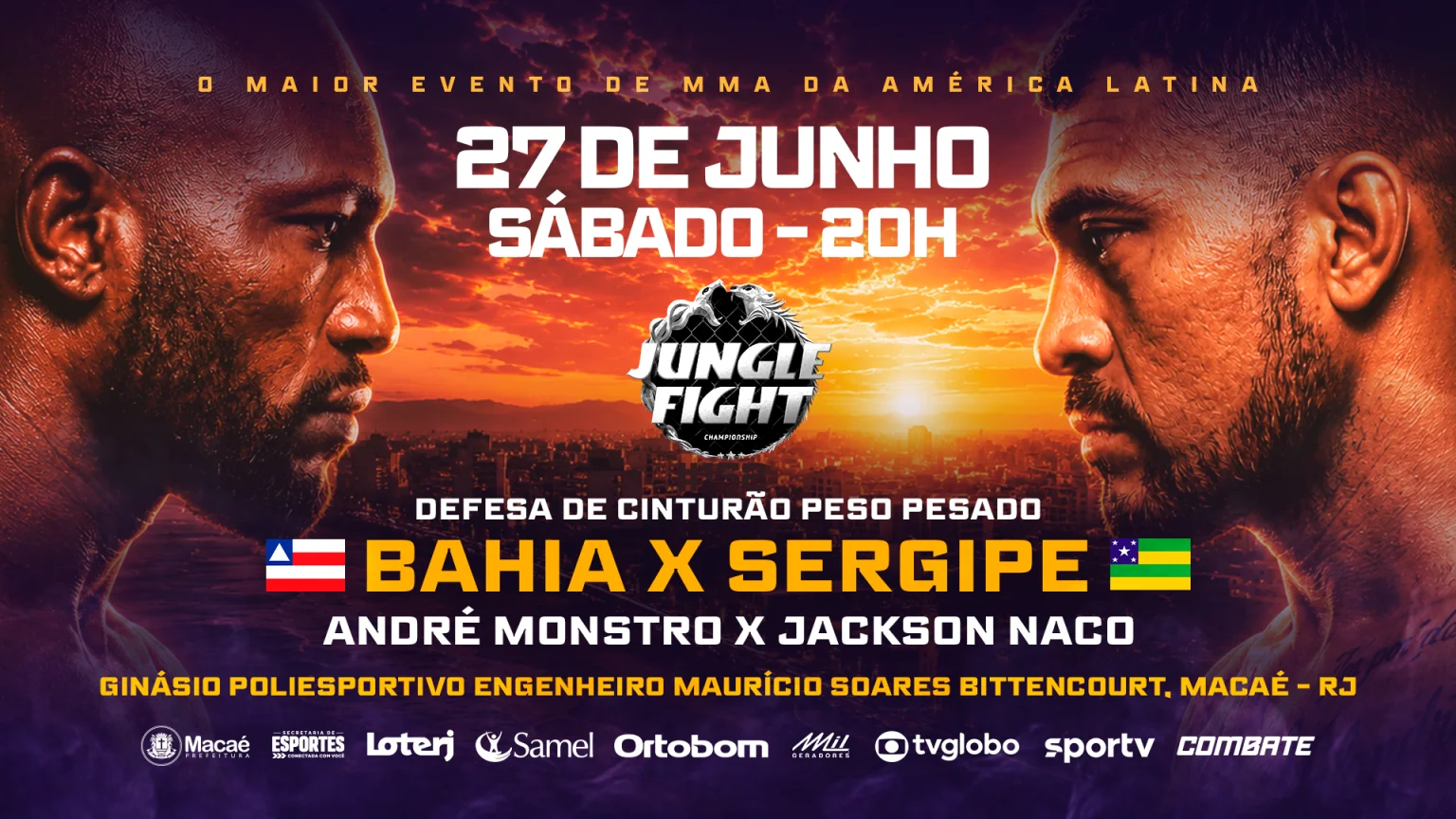 Macaé entra para o circuito do MMA e recebe, pela primeira vez, edição histórica do Jungle Fight