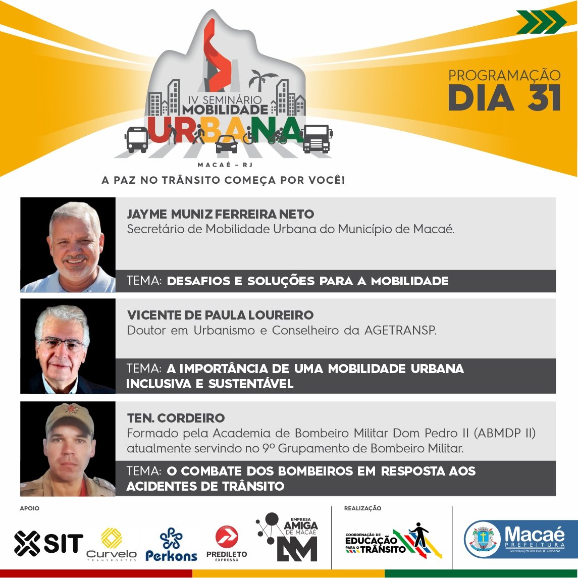 IV Seminário de Mobilidade Urbana acontece nesta quinta-feira