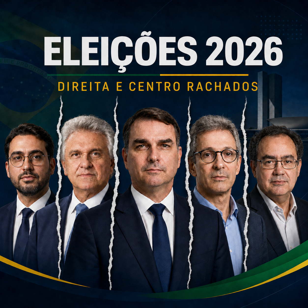 Direita fragmentada, centro em silêncio e o peso do Judiciário nas eleições de 2026