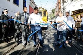 Governador Cláudio Castro reinaugura ramal Paula Mattos do bonde de Santa Teresa
